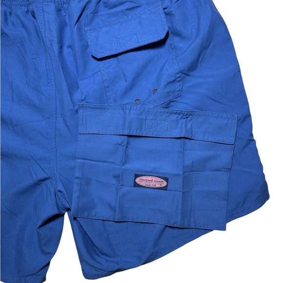 Vineyard Vines Men’s Solid Chappy Swim Trunks 2XL Blue - Picture 5 of 9